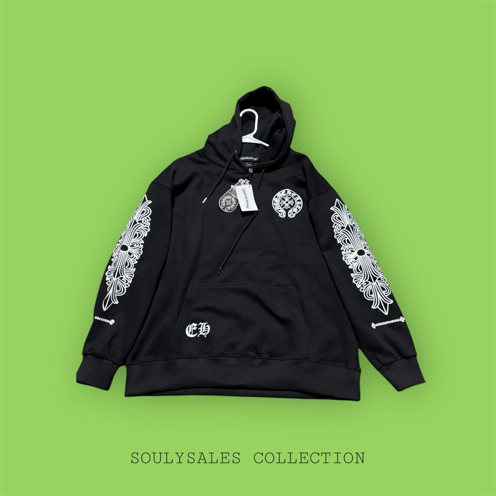 Chrome Hearts Large Los Angeles Black Hoodie Logo